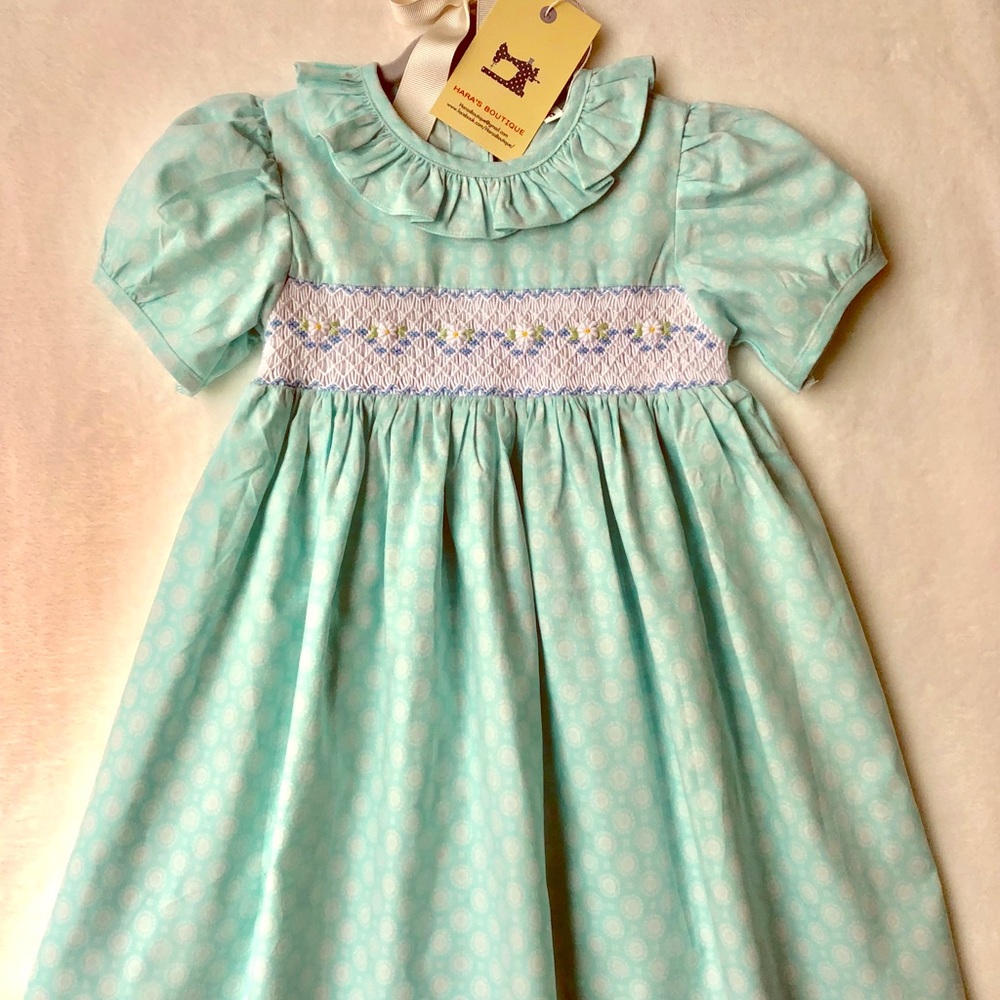 Princess Charlotte inspired smocked dress
